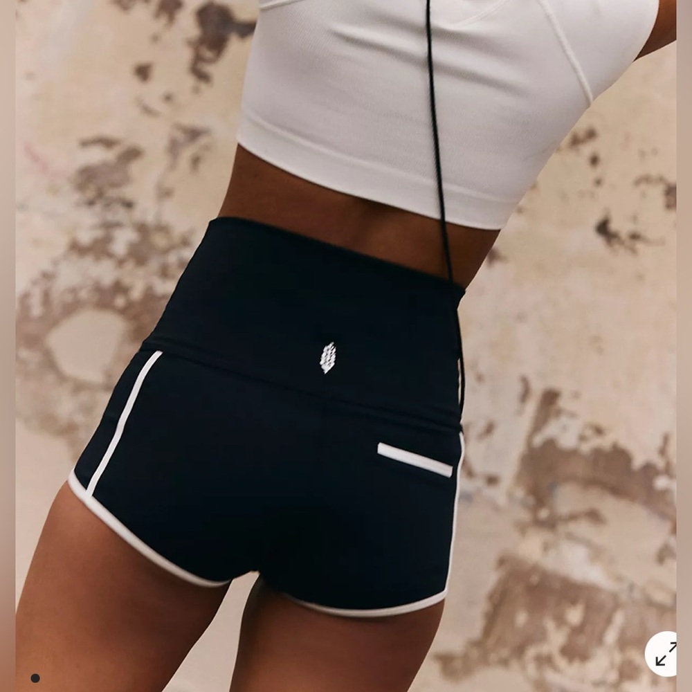 Free people movement island time shorts black combo